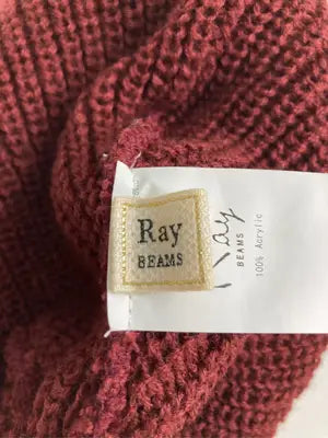 Ray BEAMS/レイビームス/ニットキャップ/ビーニー/帽子/レッド