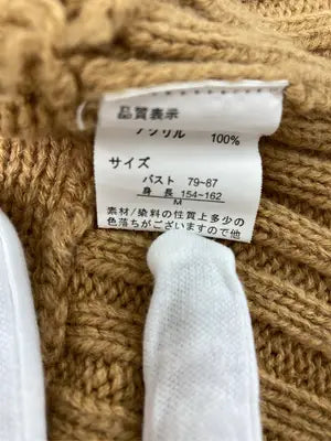 Basic Tone Clothes/ニット/セーター/トップス/ブラウン/M