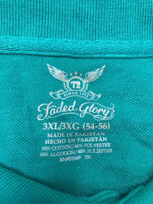 FADED GLORY/フェイデッドグローリー/ポロシャツ/トップス/グリーン/3XL