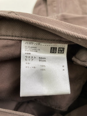 UNIQLO/ユニクロ/その他パンツ/パンツ/ブラウン/ウエスト64cm ヒップ91cm