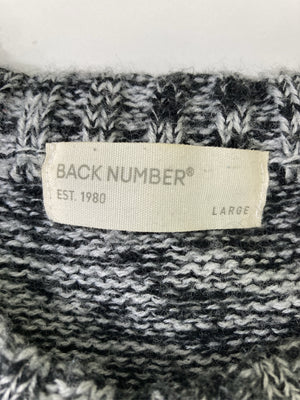 BACK NUMBER/バックナンバー/ニット/セーター/トップス/グレー/L
