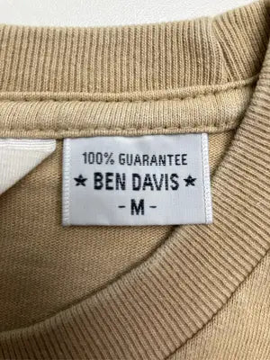 BEN DAVIS/ベンデイビス/Tシャツ/カットソー/トップス/ベージュ/M