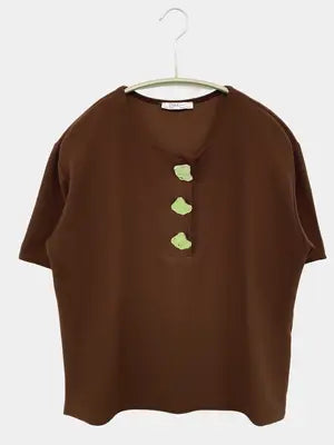 ZARA WOMAN/ザラウーマン/Tシャツ/カットソー/トップス/ブラウン/M