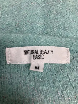 NATURAL BEAUTY BASIC/ナチュラルビューティーベーシック/ニット/セーター/トップス/ライトグリーン/M