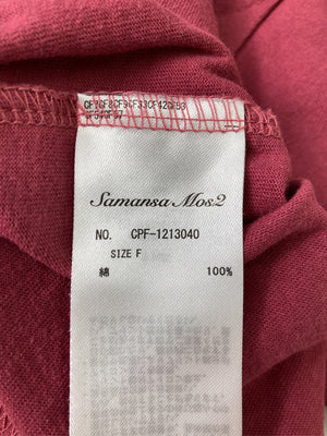 Samansa Mos2/サマンサモスモス/Tシャツ/カットソー/トップス/レッド/F