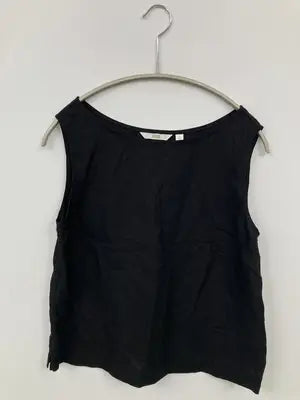 UNIQLO/ユニクロ/ノースリーブ/トップス/ブラック/S