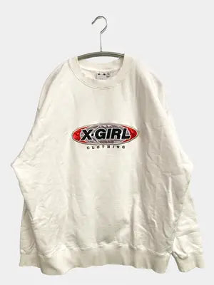 X-GIRL/エックスガール/スウェット/トップス/ホワイト/L