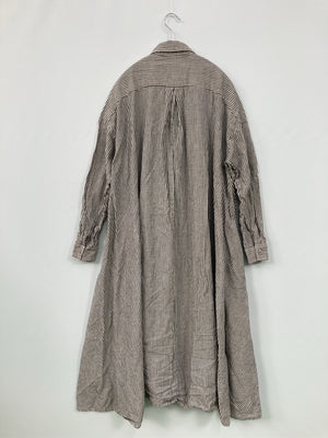 Shuttle Notes/シャトルノーツ/シャツワンピース/ワンピース/ドレス/グレー/LL