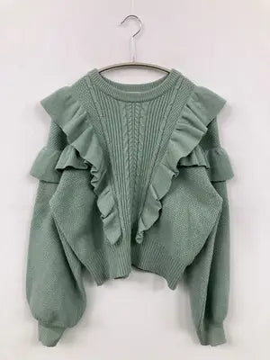 MOUSSY/マウジー/ニット/セーター/トップス/グリーン/F