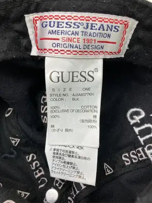 GUESS/ゲス/キャップ/帽子/ブラック/ONE