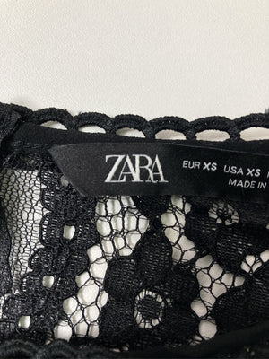 ZARA/ザラ/ノースリーブ/トップス/ブラック/XS