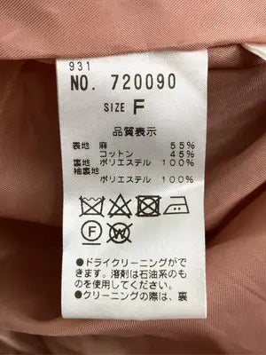 NICE CLAUP/ナイスクラップ/ワンピース/ワンピース/ドレス/ピンク/F