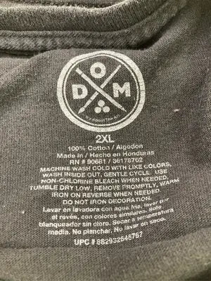 DOM/ドム/Tシャツ/カットソー/トップス/ブラック/2XL