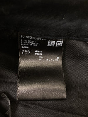UNIQLO/ユニクロ/スカート/スカート/ブラック/ウエスト64cm ヒップ91cm