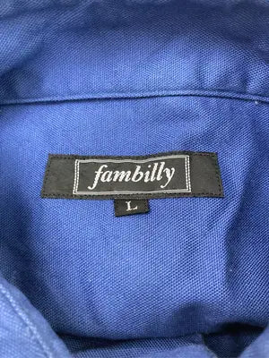fambilly/シャツ/ブラウス/トップス/ブルー/L