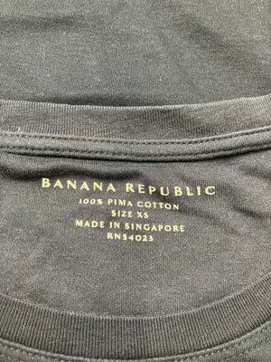 BANANA REPUBLIC/バナナリパブリック/Tシャツ/カットソー/トップス/ブラック/XS