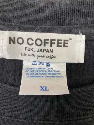 NO COFFEE/Tシャツ/カットソー/トップス/ブラック/XL