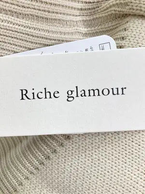 Riche glamour/リシェグラマー/ニット/セーター/トップス/ベージュ/M