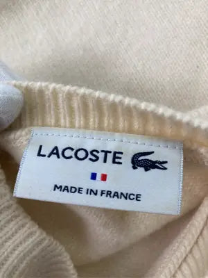 LACOSTE/ラコステ/ニット/セーター/トップス/アイボリー/L