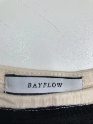 BAYFLOW/ベイフロー/Tシャツ/カットソー/トップス/ブラック/2