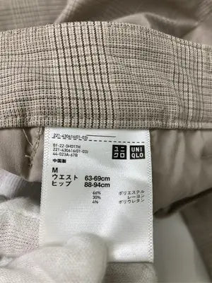 UNIQLO/ユニクロ/スラックス/パンツ/ベージュ/M