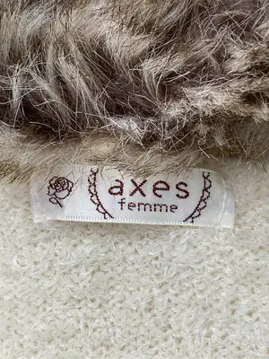 axes femme/アクシーズファム/ニット/セーター/トップス/アイボリー/M