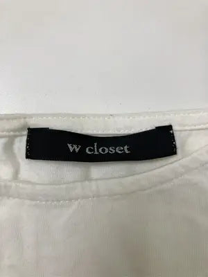 w closet/ダブルクローゼット/Tシャツ/カットソー/トップス/ホワイト/F