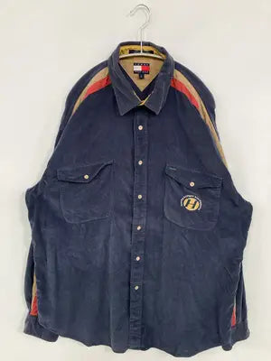 TOMMY HILFIGER/トミーヒルフィガー/シャツ/ブラウス/トップス/ネイビー/L