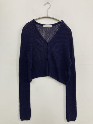 by muni:r/バイムニール/カーディガン/ボレロ/トップス/ネイビー/F