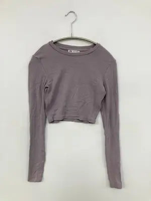 ZARA/ザラ/Tシャツ/カットソー/トップス/パープル/s