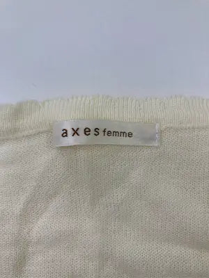 axes femme/アクシーズファム/シャツ/ブラウス/トップス/ホワイト/M   バスト79～87   身長154～162