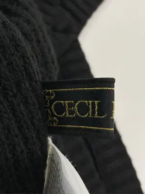 CECIL McBEE/セシルマクビー/ニット/セーター/トップス/ブラック/M