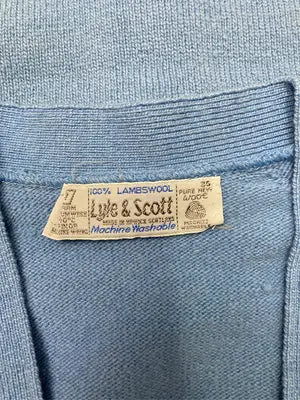 LYLE&SCOTT/ライルアンドスコット/カーディガン/ボレロ/トップス/スカイブルー/36