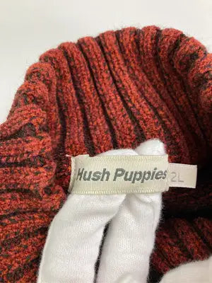 Hush Puppies/ハッシュパピー/ニット/セーター/トップス/レッド/2L