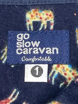 go slow caravan/ゴースローキャラバン/シャツワンピース/ワンピース/ドレス/ネイビー/1