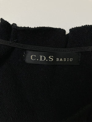 C.D.S basic/Tシャツ/カットソー/トップス/ブラック/M