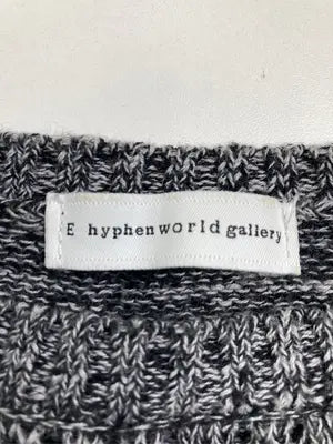 E hyphen world gallery/イーハイフンワールドギャラリー/ニット/セーター/トップス/ブラック/F