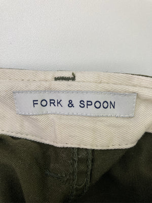 FORK&SPOON/フォークアンドスプーン/スラックス/パンツ/カーキ/40