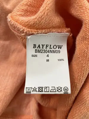 BAYFLOW/ベイフロー/Tシャツ/カットソー/トップス/オレンジ/4