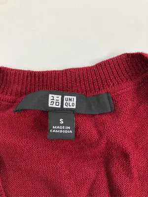 UNIQLO/ユニクロ/ニット/セーター/トップス/レッド/S