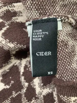 CIDER/サイダー/ニット/セーター/トップス/ブラウン/XS