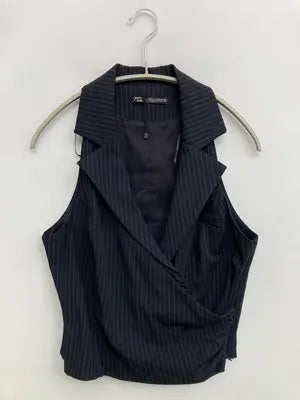 ZARA/ザラ/ベスト/トップス/ネイビー/S
