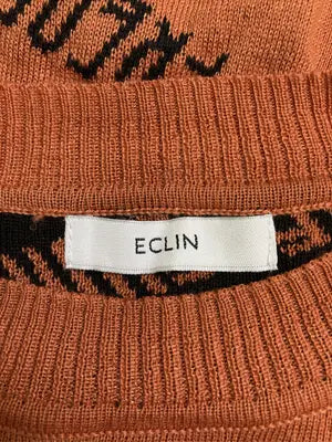 ECLIN/ニット/セーター/トップス/オレンジ/FREE