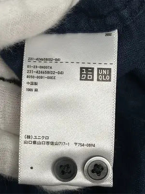 UNIQLO/ユニクロ/シャツ/ブラウス/トップス/ネイビー/M