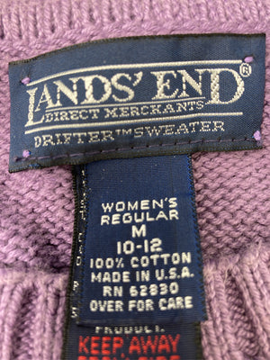 LANDS' END/ランズエンド/ニット/セーター/トップス/パープル/M