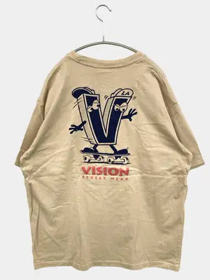 VISION STREET WEAR/ヴィジョンストリートウェア/Tシャツ/カットソー/トップス/ベージュ/L