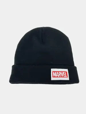 MARVEL/マーベル/ニットキャップ/ビーニー/帽子/ブラック
