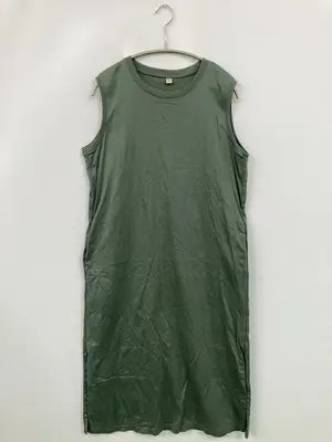 UNIQLO/ユニクロ/ワンピース/ワンピース/ドレス/グリーン/M