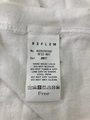 REFLEM/レフレム/Tシャツ/カットソー/トップス/ホワイト/Free