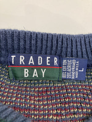 TRADER BAY/ニット/セーター/トップス/ネイビー/L